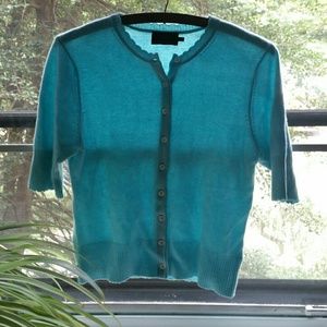 Light blue 100% cashmere cardigan